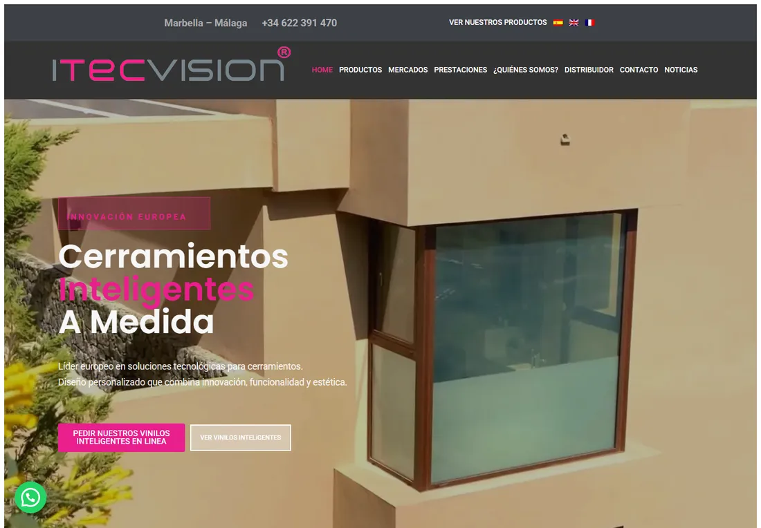 Portada de la web de Itecvisión