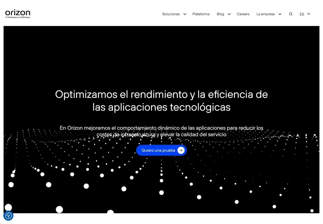 Portada de la web de Orizon