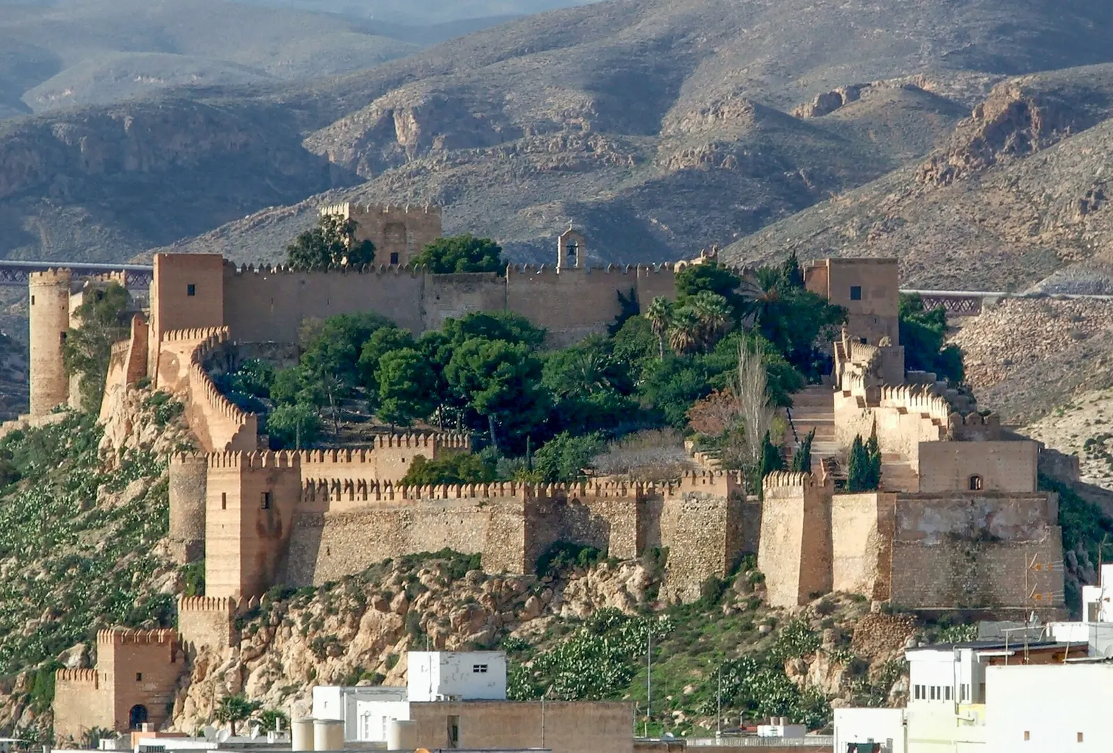 Alcazaba de Almería, Almería. Fotografía del entorno geográfico.