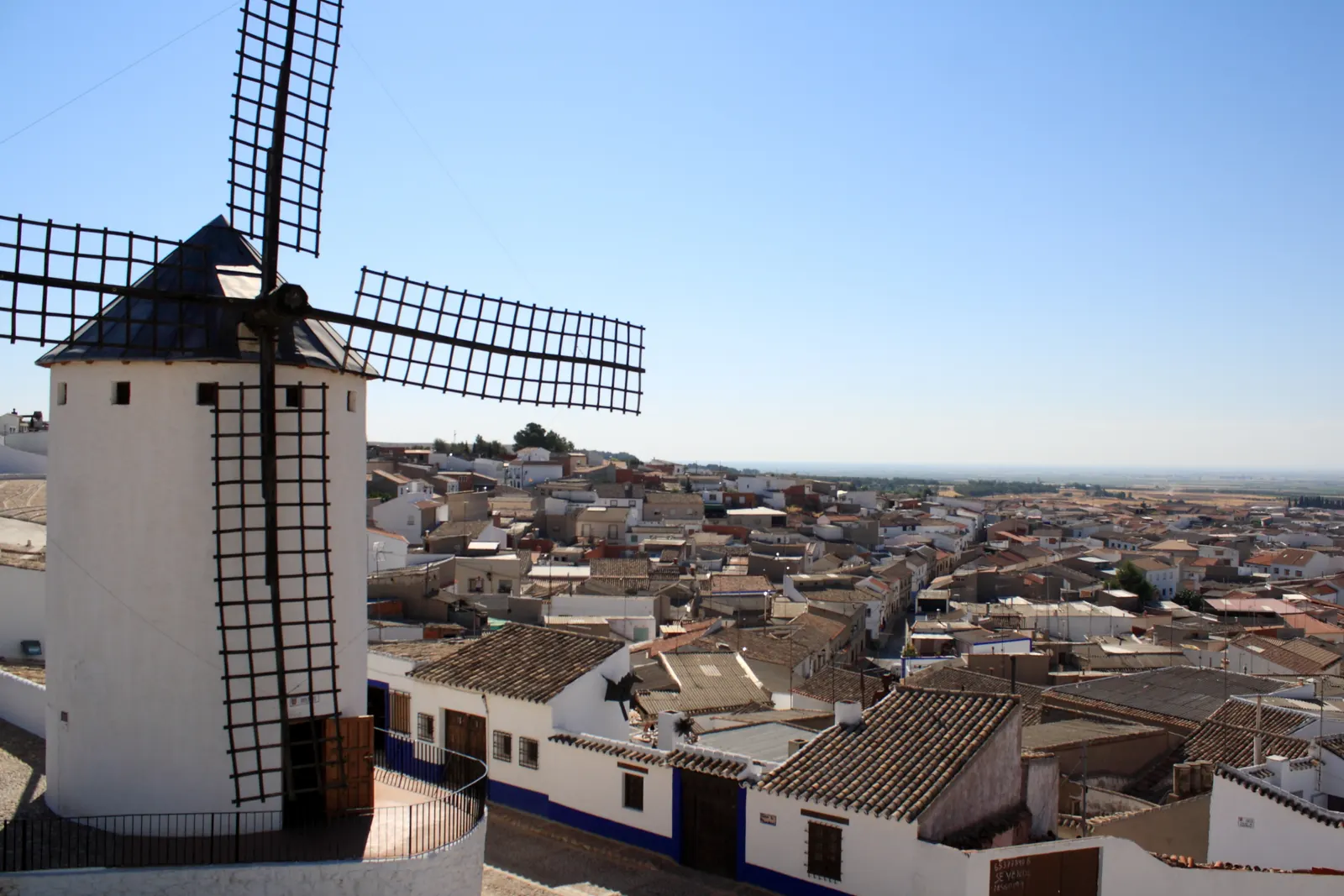 Molinos de Campo de Criptana, Ciudad Real. Fotografía del entorno geográfico.